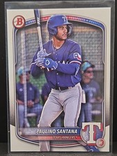 2025 Bowman #BP-72 Paulino Santana Prospects Texas Rangers