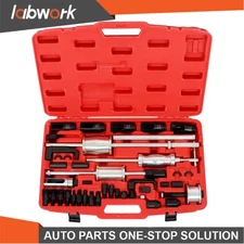 Labwork 40Pcs Diesel Injector Extractor Slide Hammer Puller Adapter Tool Kit