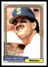 Edgar Martinez 1992 Topps #553 Mariners MLB READ FREE SHIPPING AutographDen