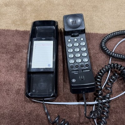 VTG Black General Electric GE Pushbutton Landline Wall /Table Phone 2-9223BKC