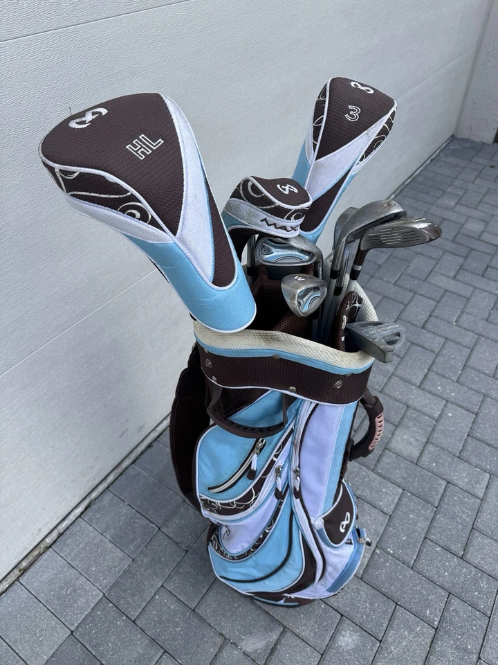 Juego de 10 palos de golf para mujer Maxfli Revolution para zurdos con bolsa y cubierta de lluvia Foto 3 de 4