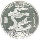 2012 YEAR DRAGON .999 1 OZ SILVER ROUND BULLION APMEX CHINESE LUNAR BRAVE STRONG