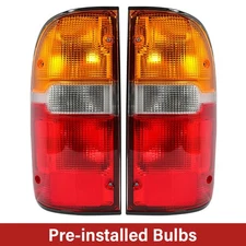 Pair Tail Lights Rear Brake Lamps w/Bulbs For Toyota Tacoma 1995-2000 DOT/SAE
