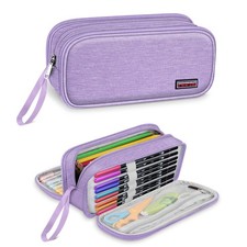 Pencil Case Large Capacity Pencil Box Three-layer Pen Pouch for Women Men Senior
