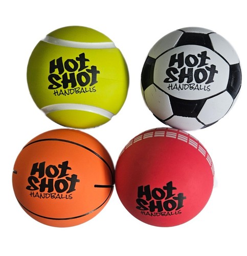 HOT SHOT HANDBALL ALL STARS 4 PACK An Enduring Playground Favourite! Brand New - Picture 2 of 6