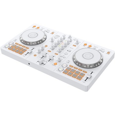 Pioneer DJ DDJ-FLX4 2-deck rekordbox and Serato DJ Controller - White, Limited E