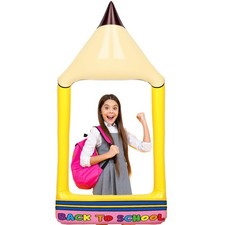 55 Inch Christmas Gingerbread House Photo Frame Inflatable Balloon Decoration...