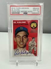 2018 Topps Archives Rookie History Al Kaline Certified  Auto /125 RHA-AK PSA 10