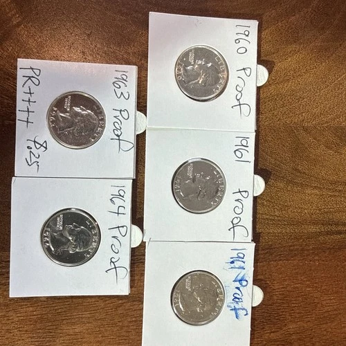 5 Proof Washington Quarters