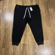 Figs Tansen Jogger Scrub Pants Uniform Mens Size 4XL Black Medical PO#5600