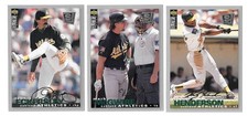 1995 Collectors Choice SE SILVER - OAKLAND ATHLETICS / AS Team Set