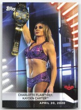 2021 Topps WWE Women's Division Charlotte Flair  Kayden Carter #7