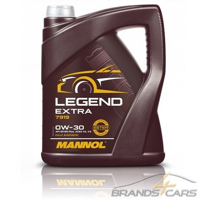 MANNOL 5 L LITER LEGEND EXTRA 0W-30 MOTOR-ÖL MOTOREN-ÖL 50575013