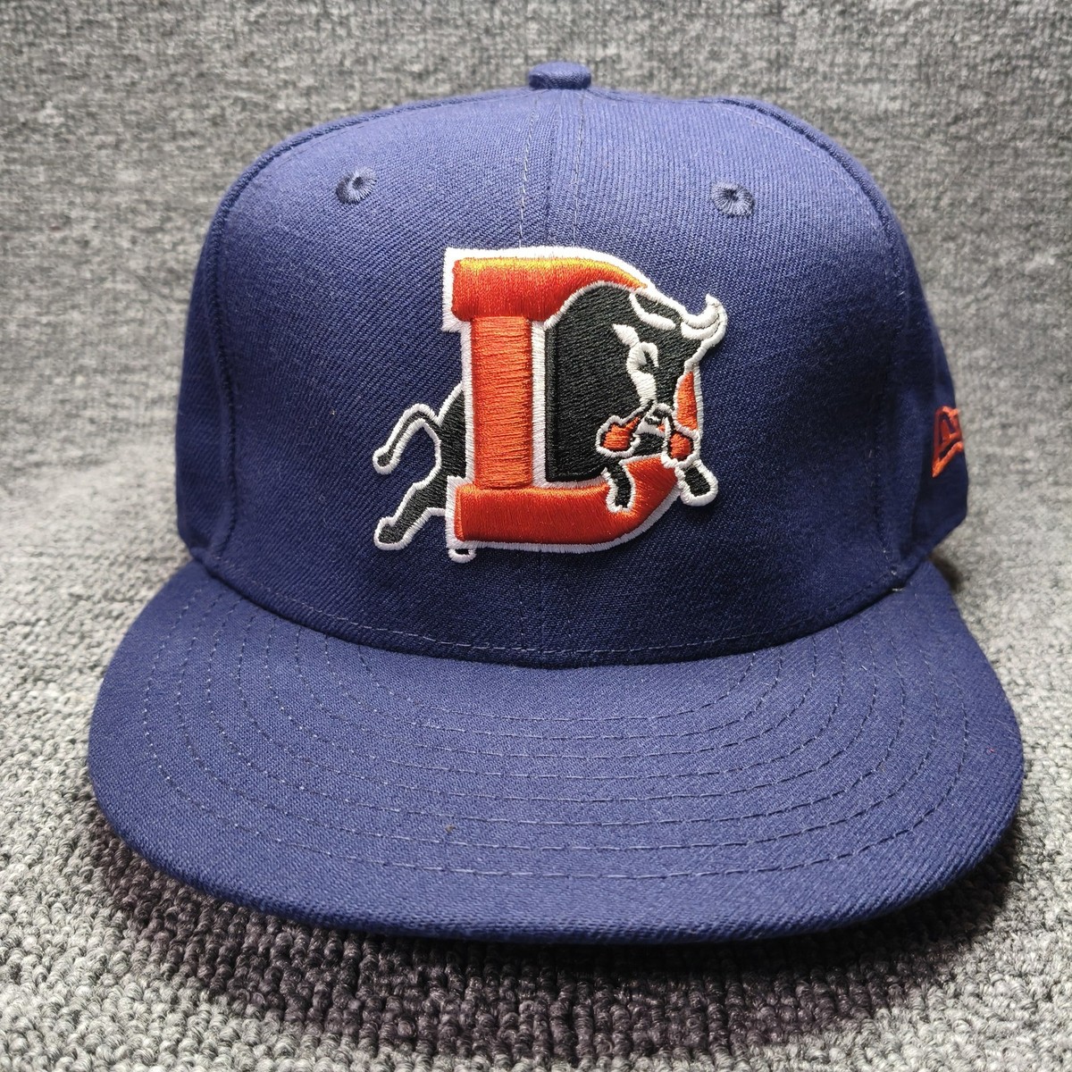 New Era Durham Bulls 59FIFTY Fitted Hat Navy Blue 7 1 2 MiLB