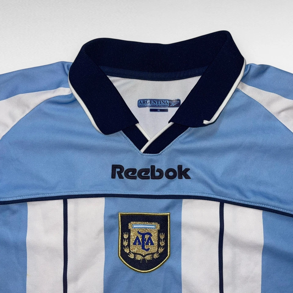 CAMISETA DE COLECCIÓN REEBOK ARGENTINA #15 SELECCIÓN NACIONAL DE FÚTBOL 2000 Diego Crosa para hombre talla XL Foto 2 de 4