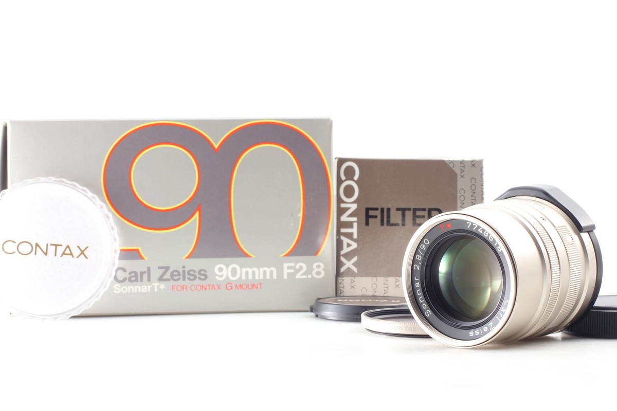 in Box [Top MINT] Contax Carl Zeiss Sonnar T* 90mm f2.8 Lens