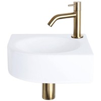 Differnz Cleo Aufsatzwaschbecken 30X30X10 Cm – Waschbecken Bad Keramik Weiß – Mi