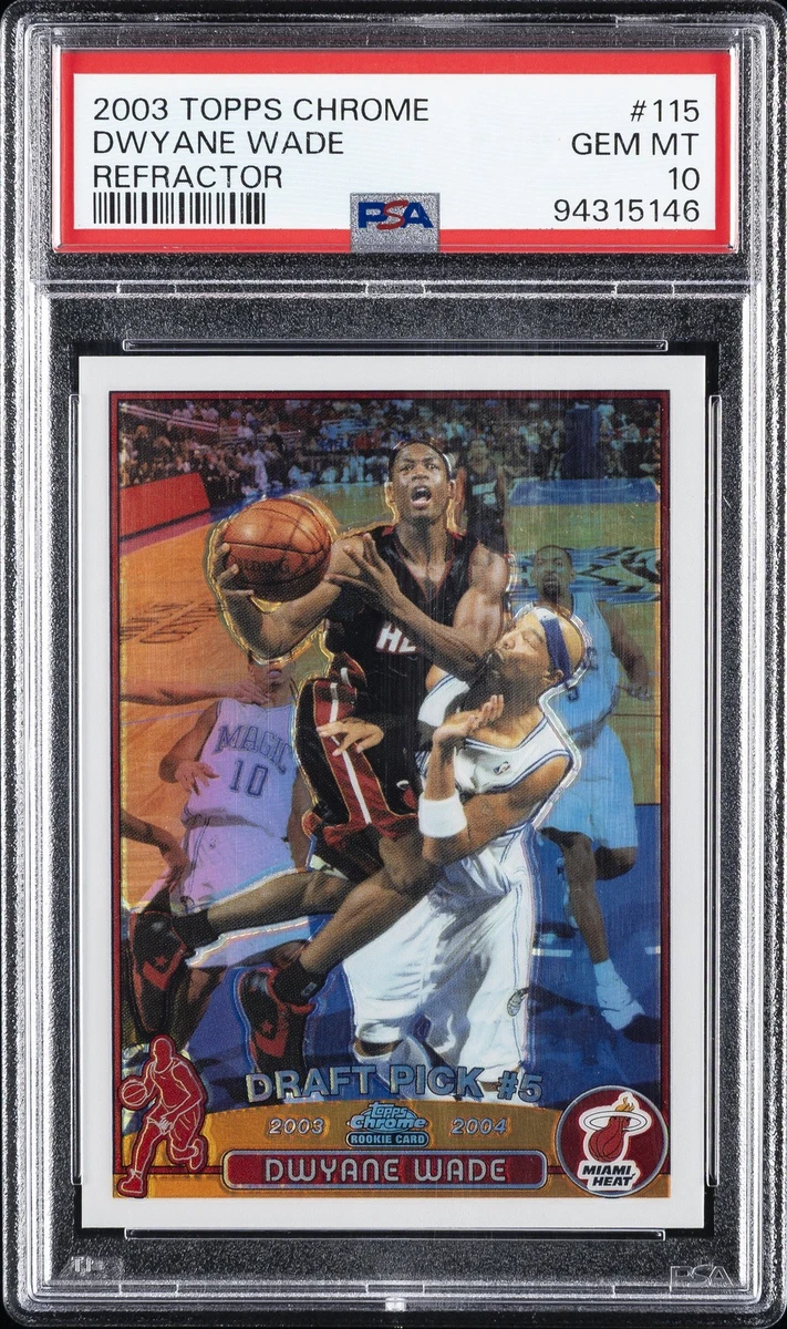Dwyane Wade Professional Sports Authenticator (PSA) Basketball