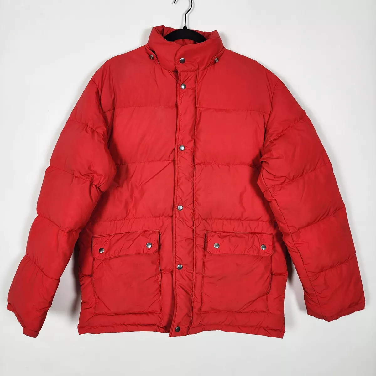 Men red store puffer jacket