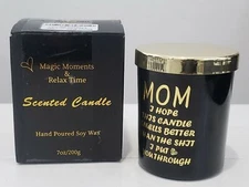 NEW Lavender Magic Moments Relax Time Scented Candle 7oz Hand Poured Soy Wax US
