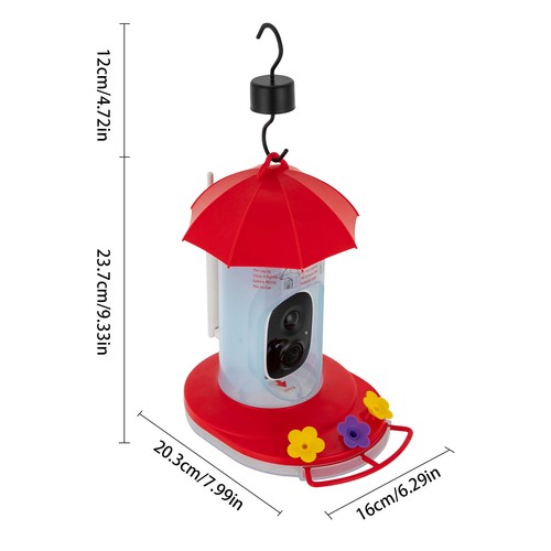 Smart Bird Feeding Tool Intelligent Video Bird Feeder Hanging Mount w/ Camera - Picture 2 of 21
