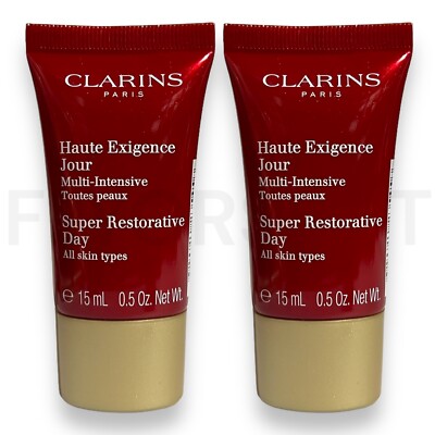 Clarins Multi-Intensive Super Restorative Day Cream All Skin Type 0.5oz (2 Pack)