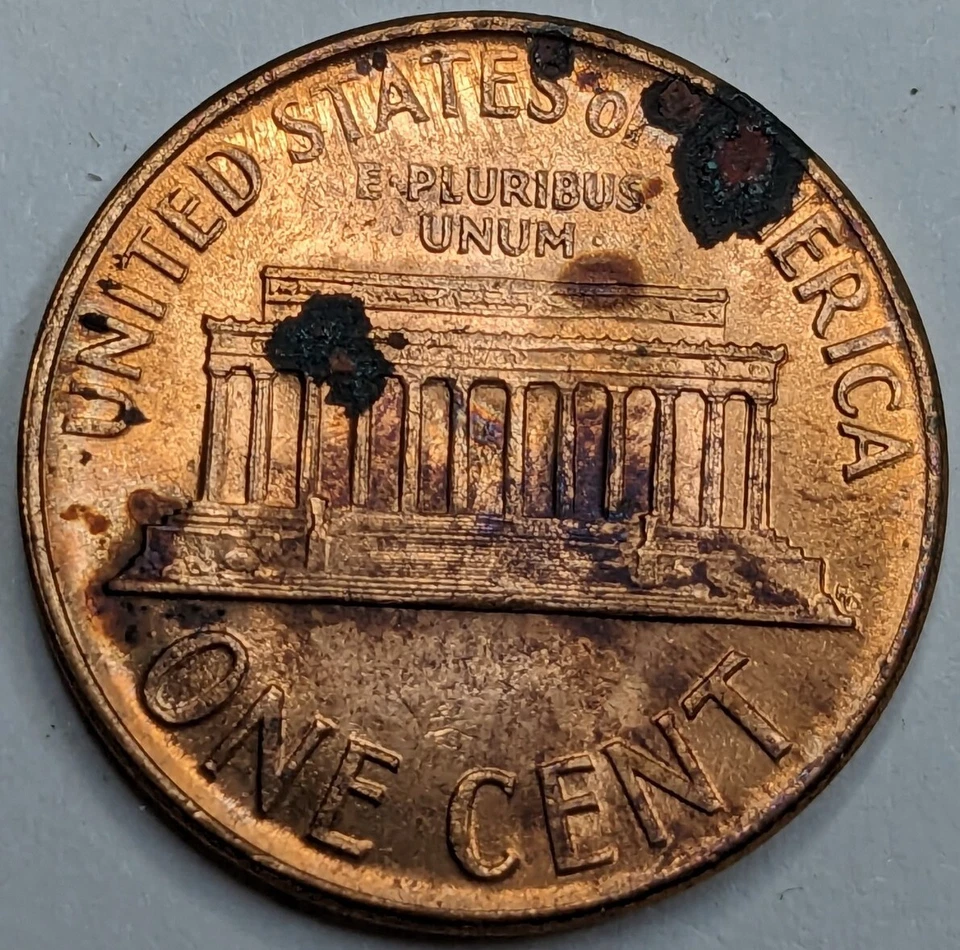 1964 P Lincoln Cent Doubled Die Reverse - DDR Die, FS802 - Error- Corrosion S315 - Image 4 of 4