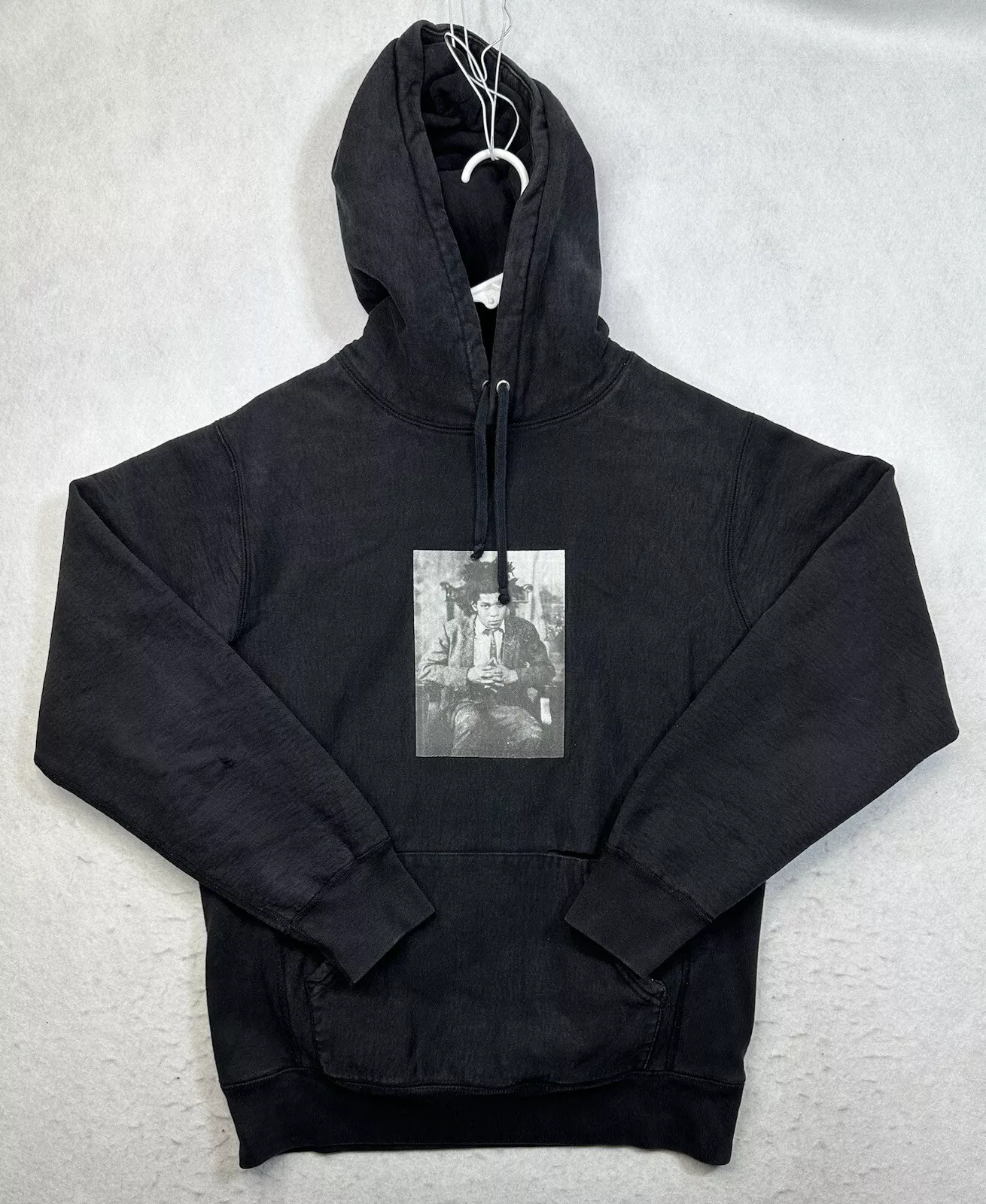 Authentique sweat à capuche Supreme manches longues noir taille L RN 101837
