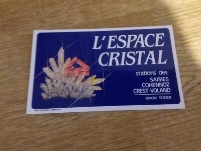 Antique Savoy Seizures Space Crystal Regionalism Sticker