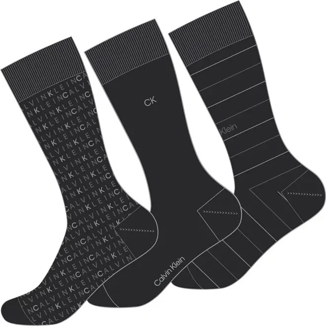 Calvin Klein Variety Crew Socks / Size UK 7 - 11 - Black