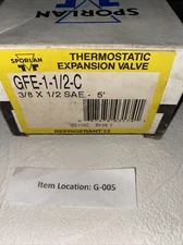 SPORLAN THERMOSTATIC EXPANSION VALVE GFE-1-1/2-C 3/8" x 1/2SAE 5Ft.
