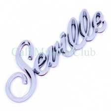 80-91 Seville Script Emblem Nameplate Badge R...