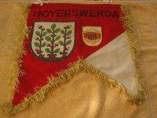 DDR Fanfarentuch DTSB Hoyerswerda ca 43 cm x 43 cm Original