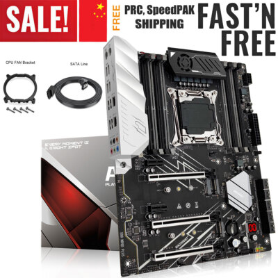 X99 Motherboard LGA 2011-3 8*DDR4 RAM SATA 3 SATA/NVME M.2 Reboot for E5 V3 V4 