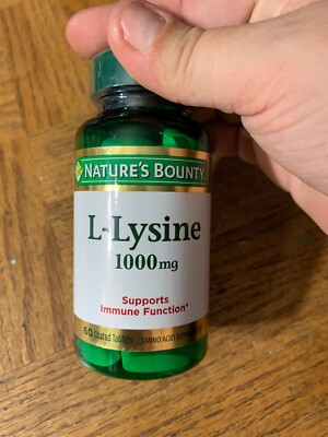 Natures Bounty L-Lysine 1000 MG 60 Tablets