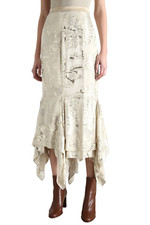    MAX MARA SILK Georgette skirt fil coup   US6, It40, De36, Gb8, Fr38