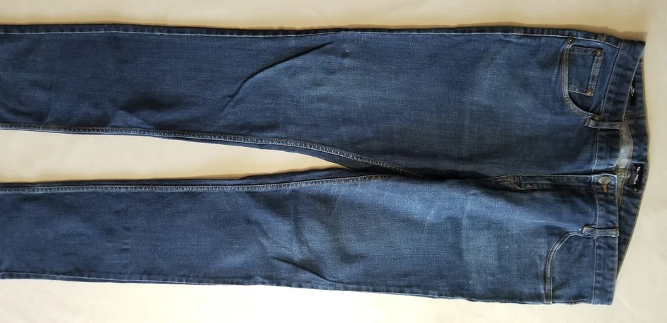 Jean de mezclilla FRANK AND OAK Dylan ajustado 100 % algodón para hombre - 34x34 azul oscuro Foto 3 de 4