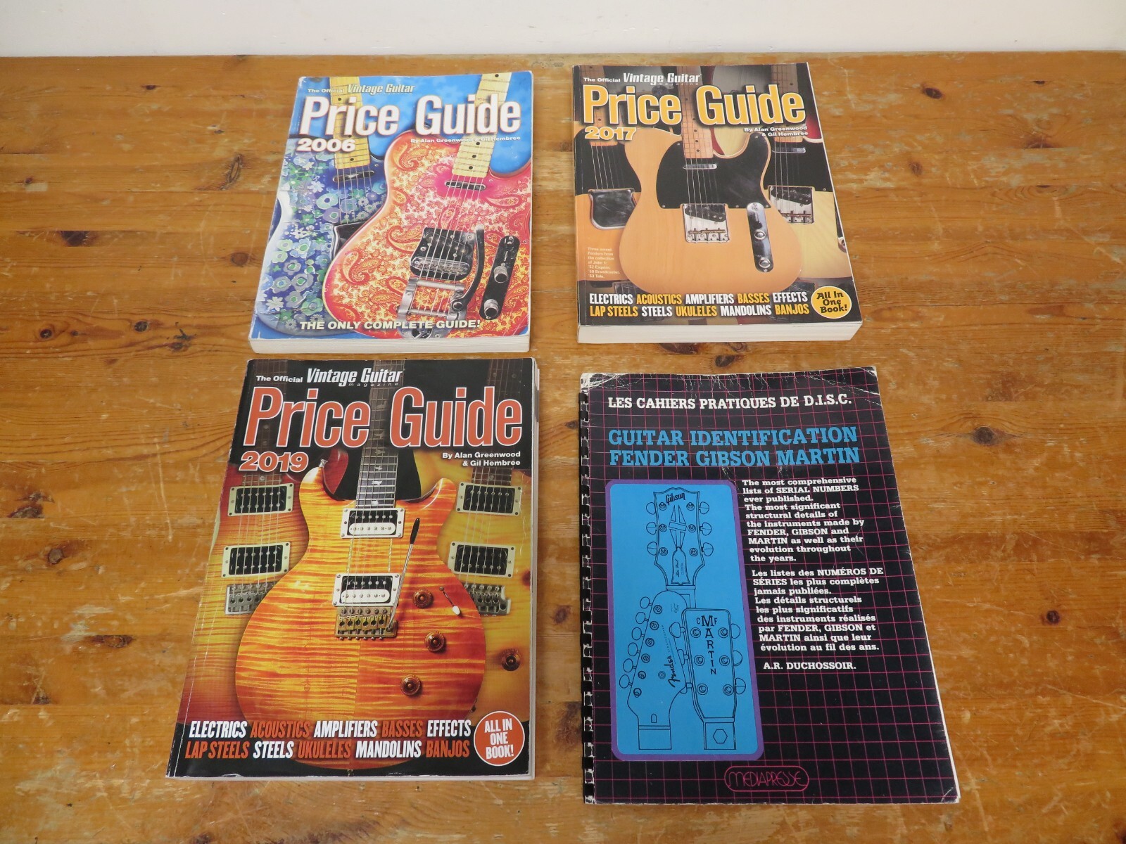 Vintage Guitar Price Guides '06 '17 '19 +Fender Guitar Identification