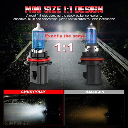 9004/9007 LED Headlight for Dodge RAM 1500 2500 3500 1994-2001 High Low Beam - Picture 6 of 10