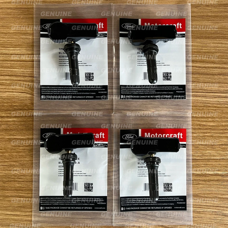 4Pcs MOTORCRAFT 9L3Z1A189A TPMS Tire Pressure Monitoring Sensor for LINCOLN FORD Foto 2 de 4