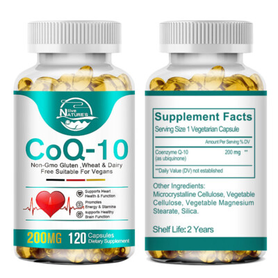 CoQ10 200mg 120 capsules NL Q10 C0q 10 Coenzyme Cardiovascular Heart Health