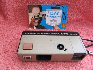 KODAK HAWKEYE POCKET INSTAMATIC CAMERA 1972 WITH ORIGINAL MANUAL