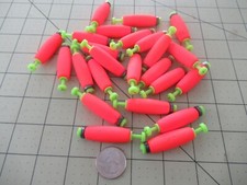 24 1.5 FISHING BOBBERS Small Cigar Floats Wei...