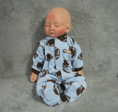 AEL Kim Michaels Doll Baby Boy Rosy Cheeks Glued Lashes Cloth Body 20i READ