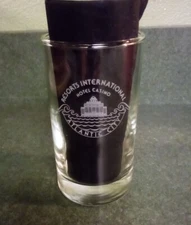 RESORTS INTERNATIONAL CASINO - DRINK / BEVERAGE GLASS - ATLANTIC CITY NEW JERSEY