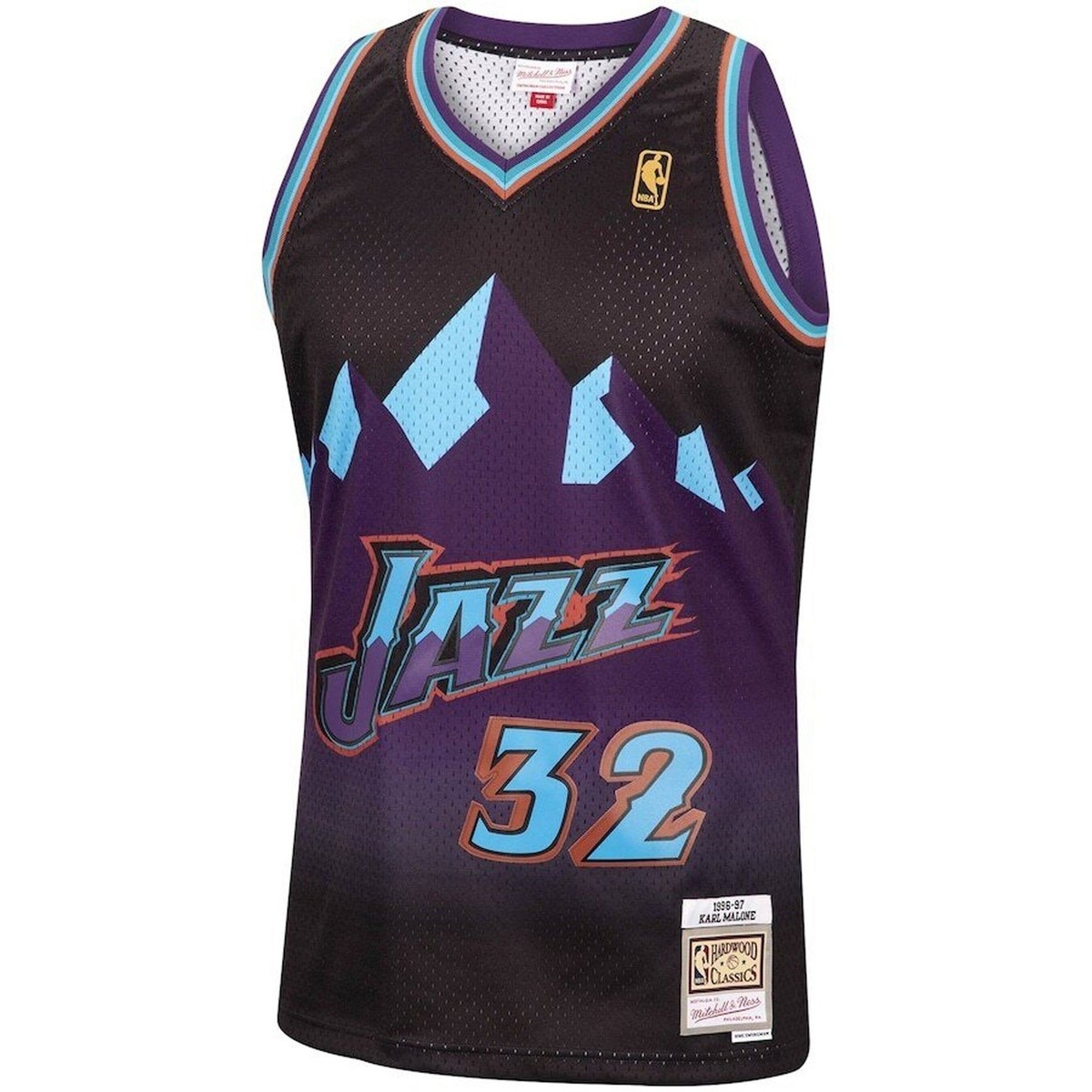mitchell&ness utah Jazz ゲームシャツ nbaユニフォーム Mens Mitchell & Ness NBA RELOAD SWINGMAN JERSEY - UTAH JAZZ 1996