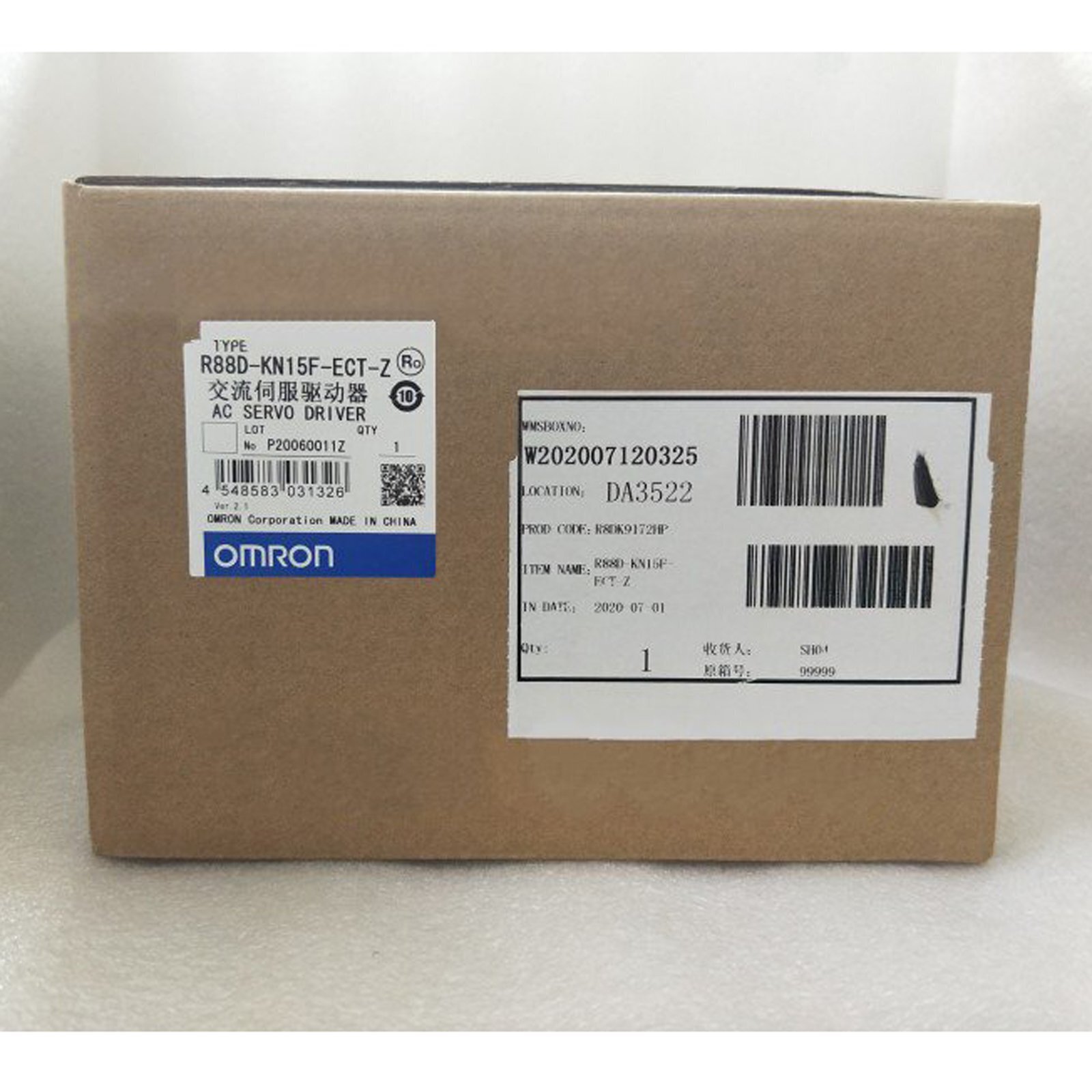 Omron R88D-KN15F-ECT-Z Servo Drive 1.5kW 400V EtherCAT New