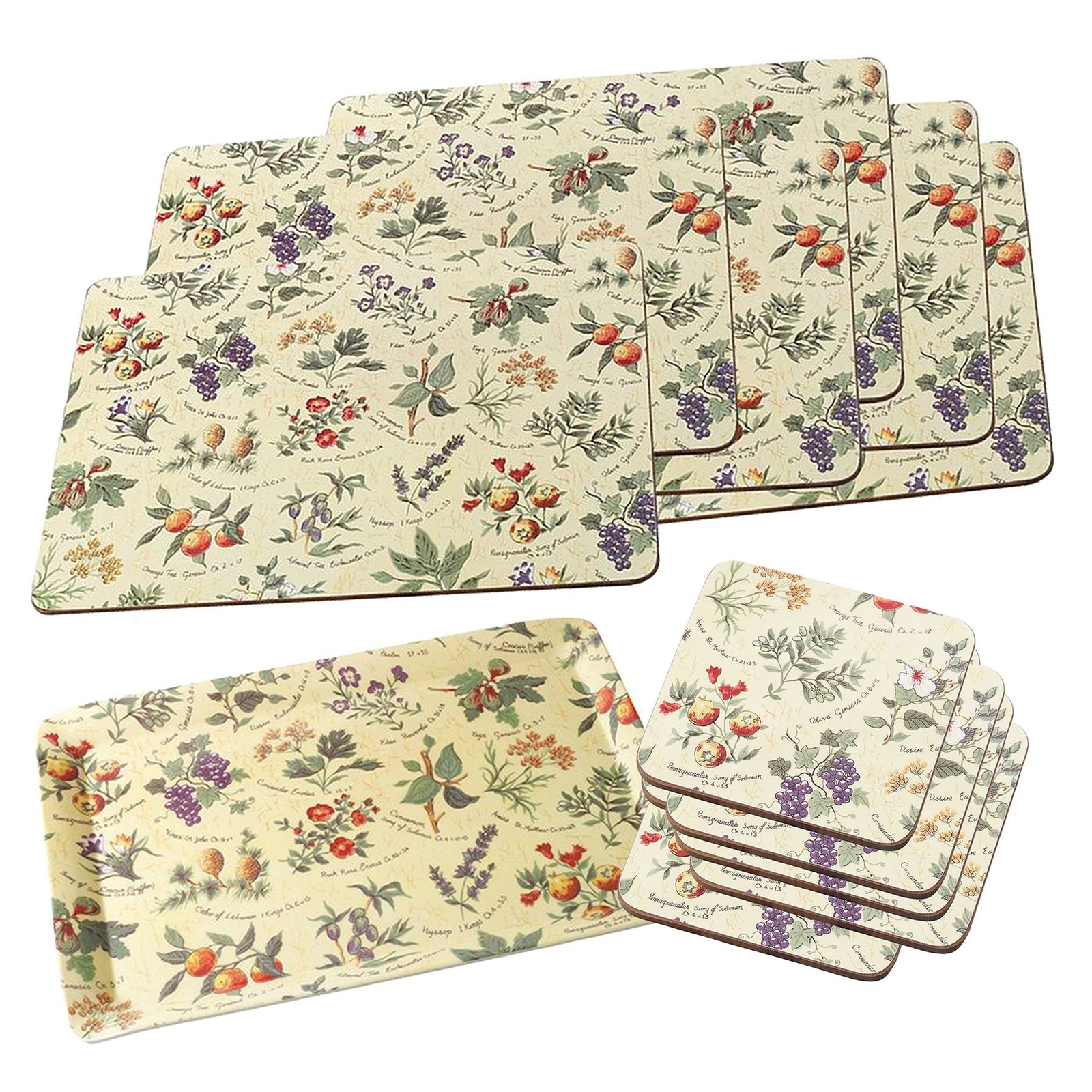 Stow Green Inspirations Placemats, Coasters & Scatter Tray Set