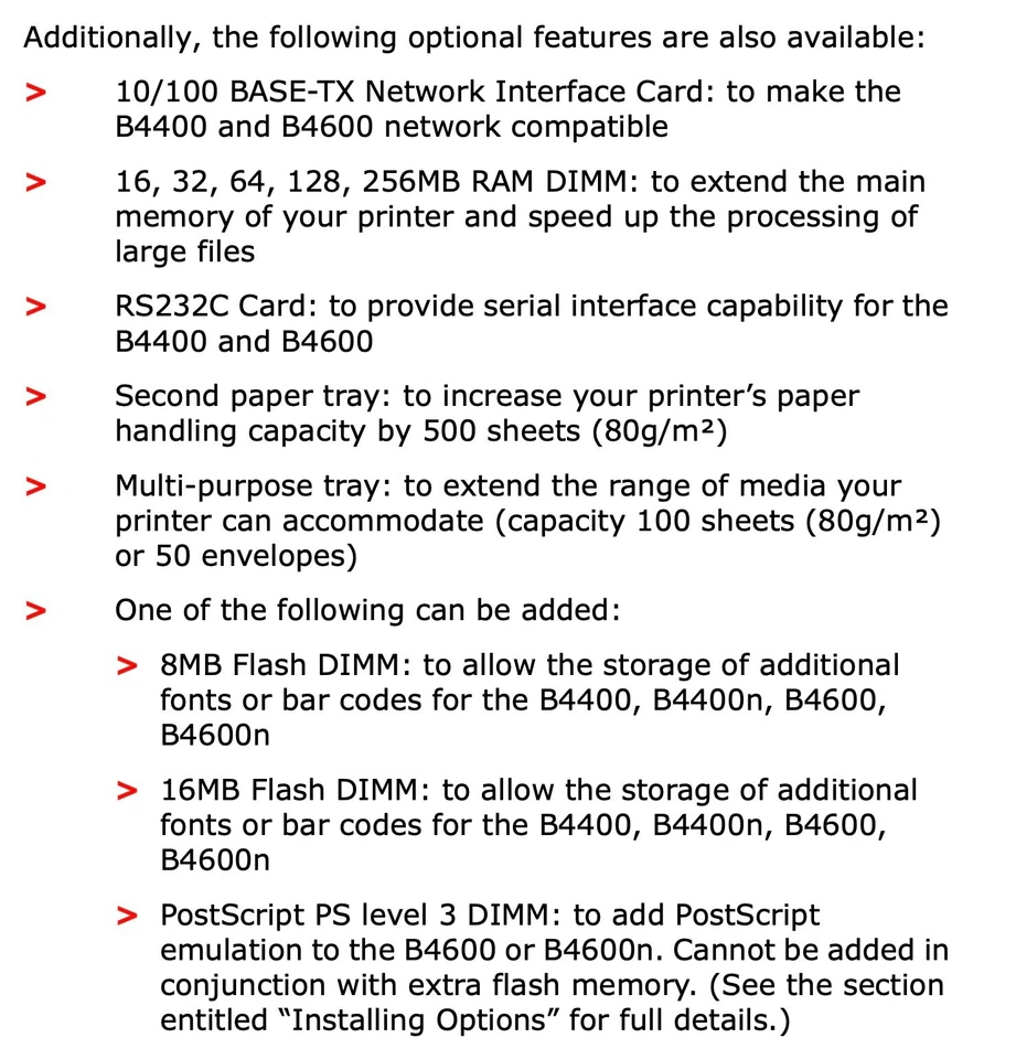 Oki Electric B4400 Laser Mono Printer Used Black OkiData - Image 4 of 4