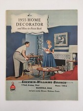 Vintage MCM Sherwin Williams Home Decorator And How-To-Paint Brochure 1955